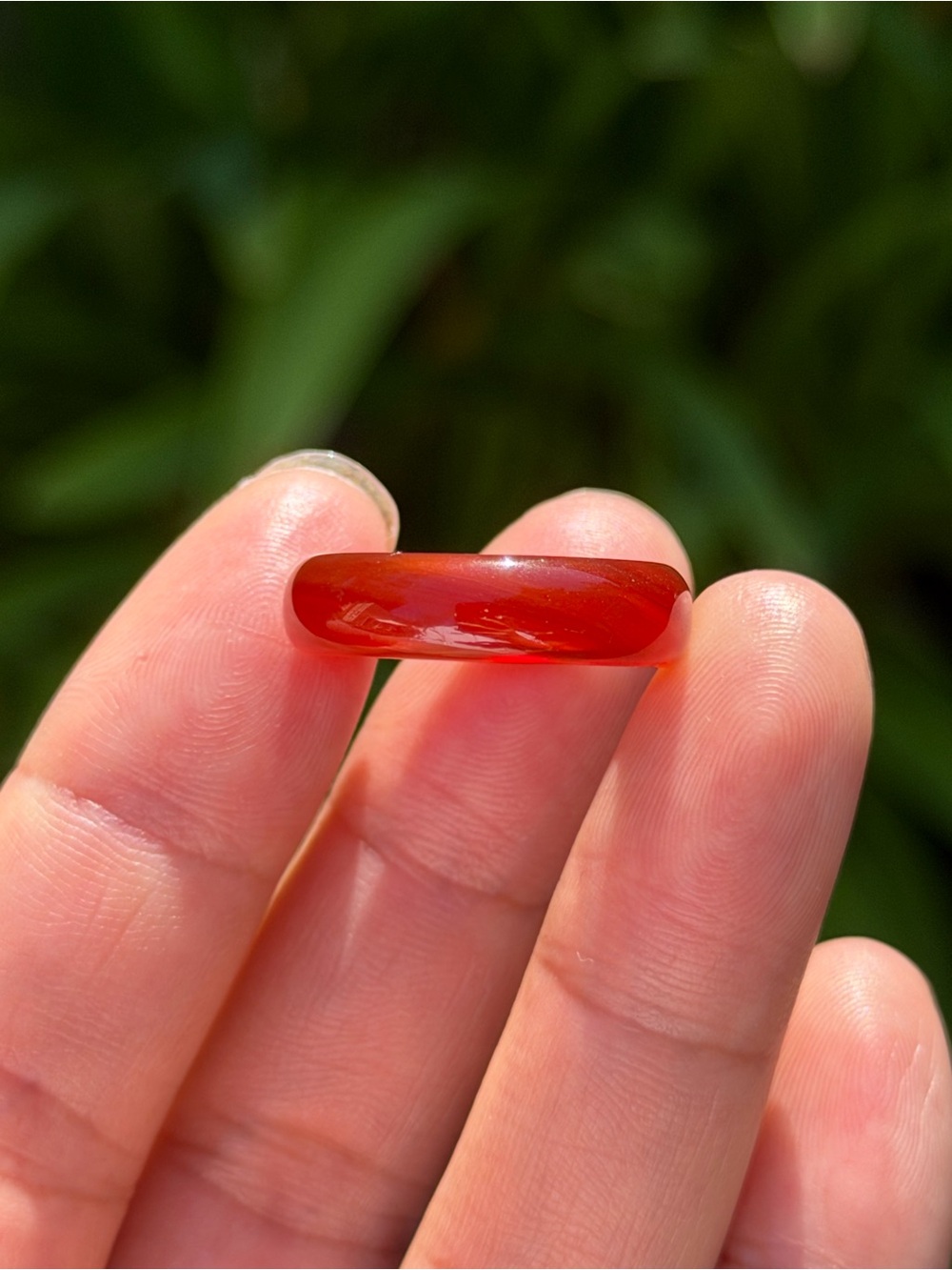 Red Agate Band Ring - Women Jewelry Palo